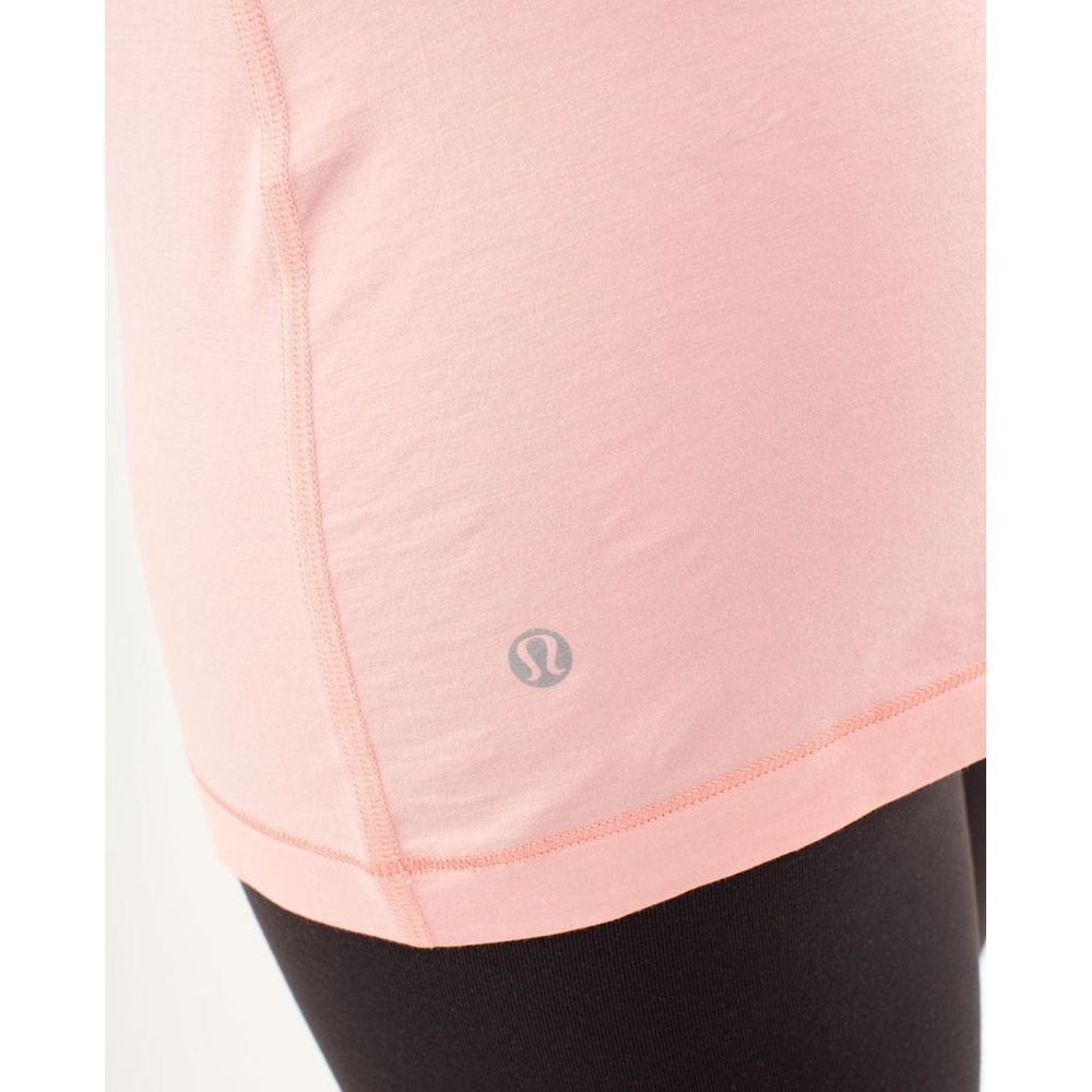 Lululemon Devotion Long Sleeve Tee Bleached Coral Size 2 - Picture 5 of 11